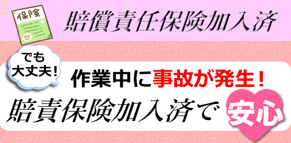 賠償責任保険加入済